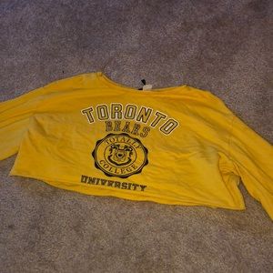Cropped long sleeve Toronto bears